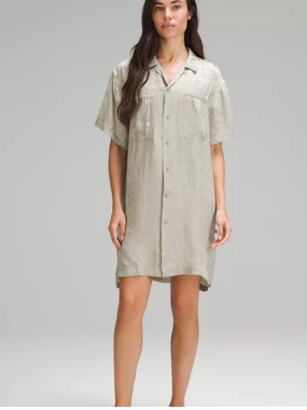 Lululemon Lab Jacquard Shirt Dress Size 10 NWT